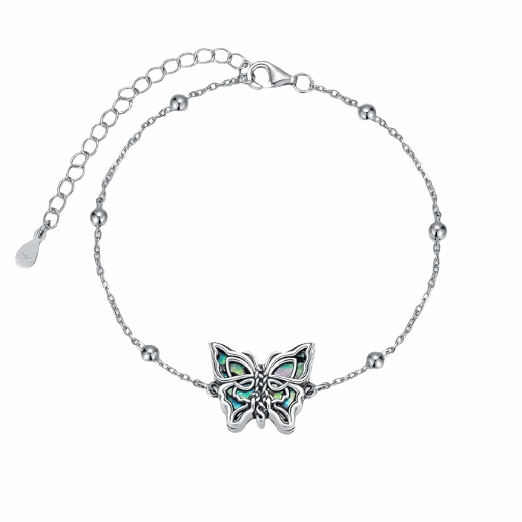 Butterfly Cremation Bracelet Sterling Silver