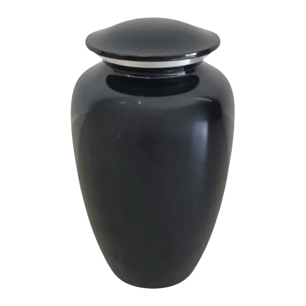 Black Aluminium Urn