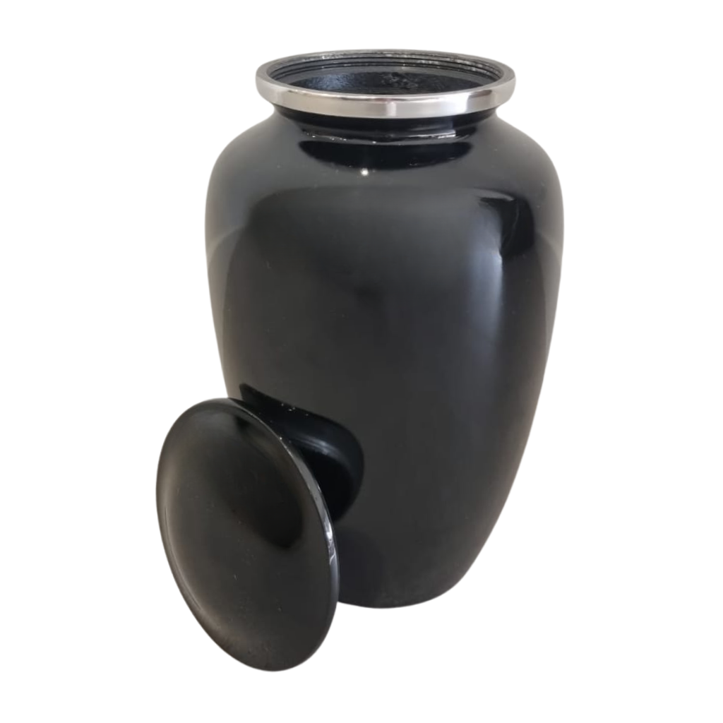 Black Aluminium Urn