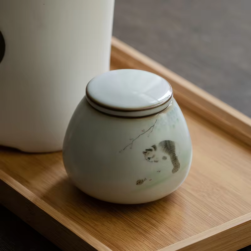 Cat Ceramic Keepsake Urn