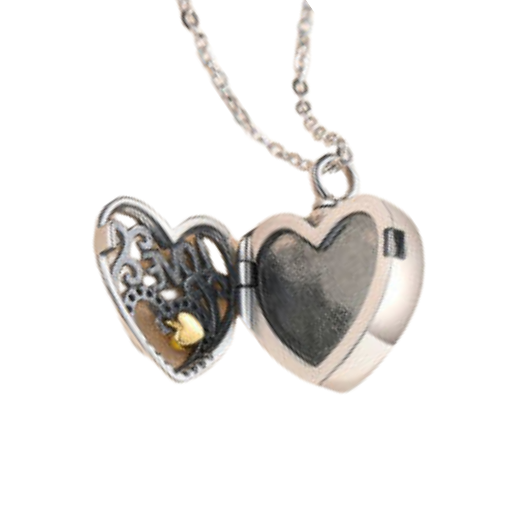 Love Heart Cremation Locket Sterling Silver