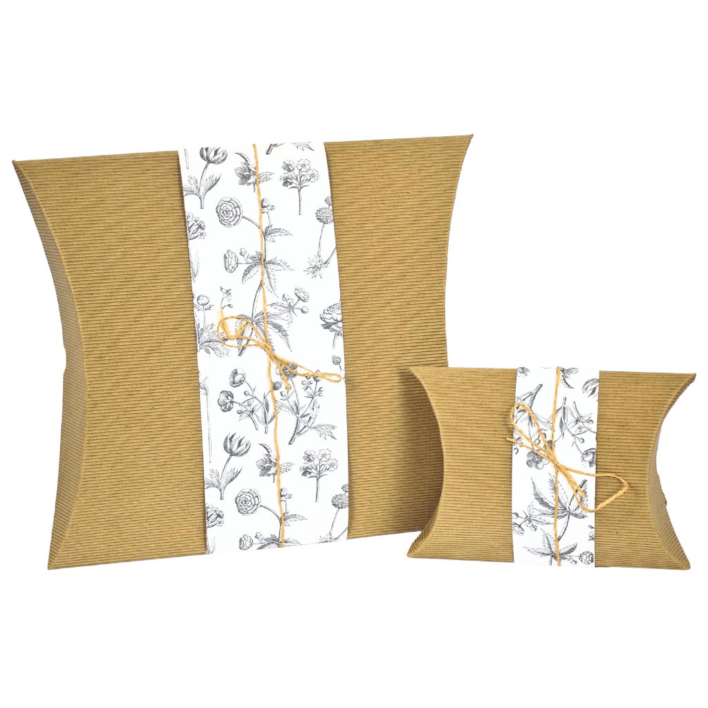 B&W Flowers Biodegradable Urn