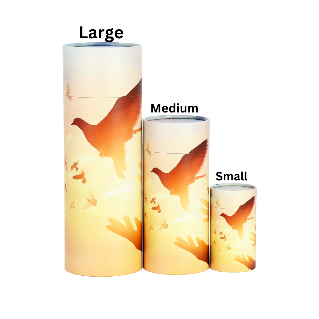 Released Birds Paper Scattering Tube