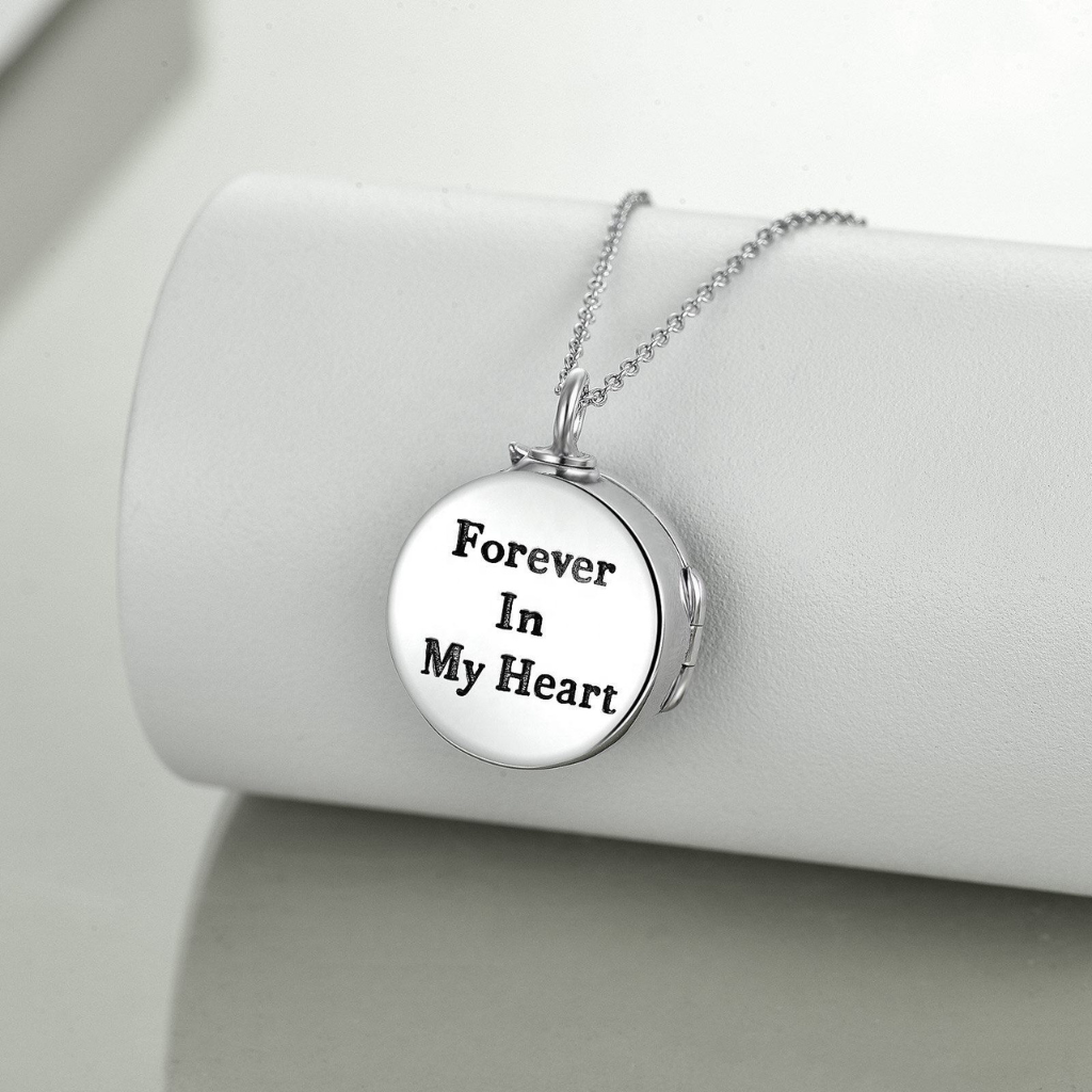 Hummingbird Cremation Locket Sterling Silver