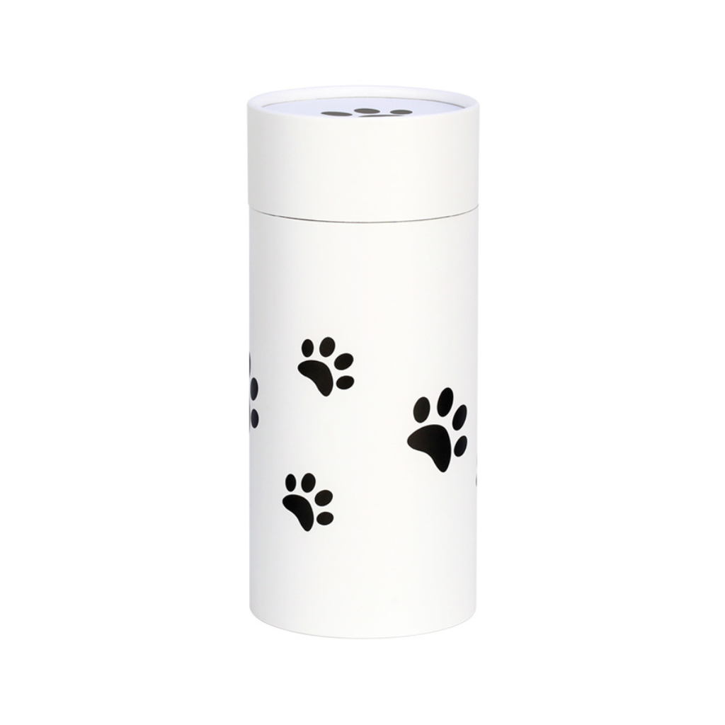 Pawprints Paper Scattering Tube