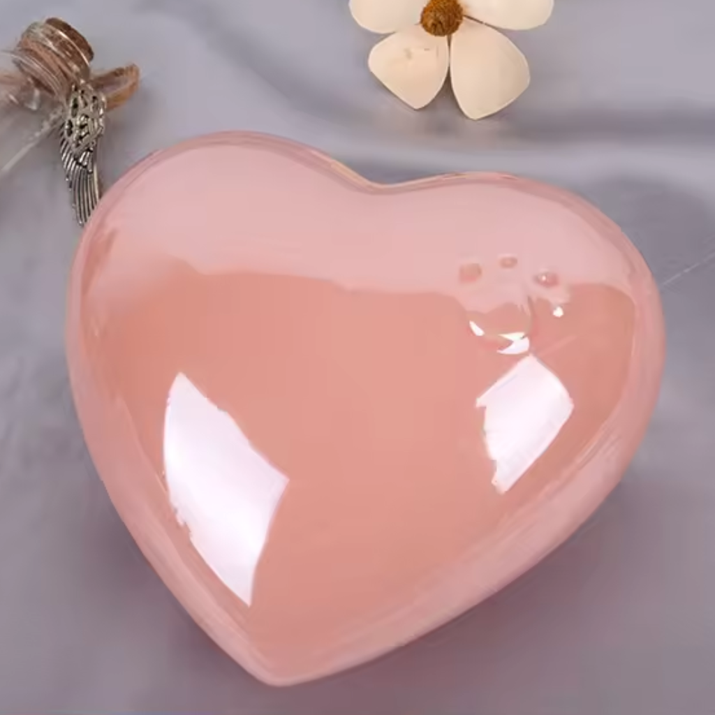 Pink Heart Ceramic Keepsake Urn