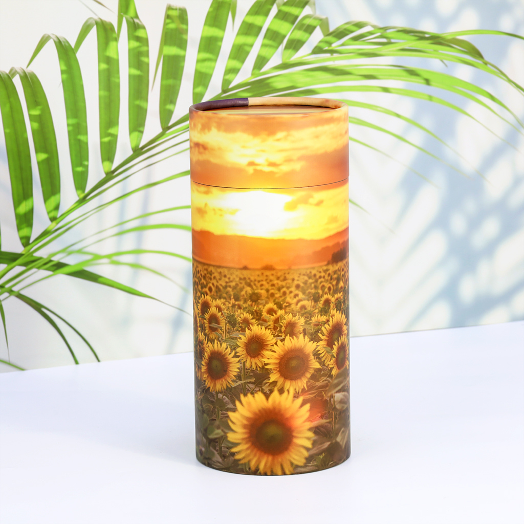 Sunflower Field Paper Scattering Tube