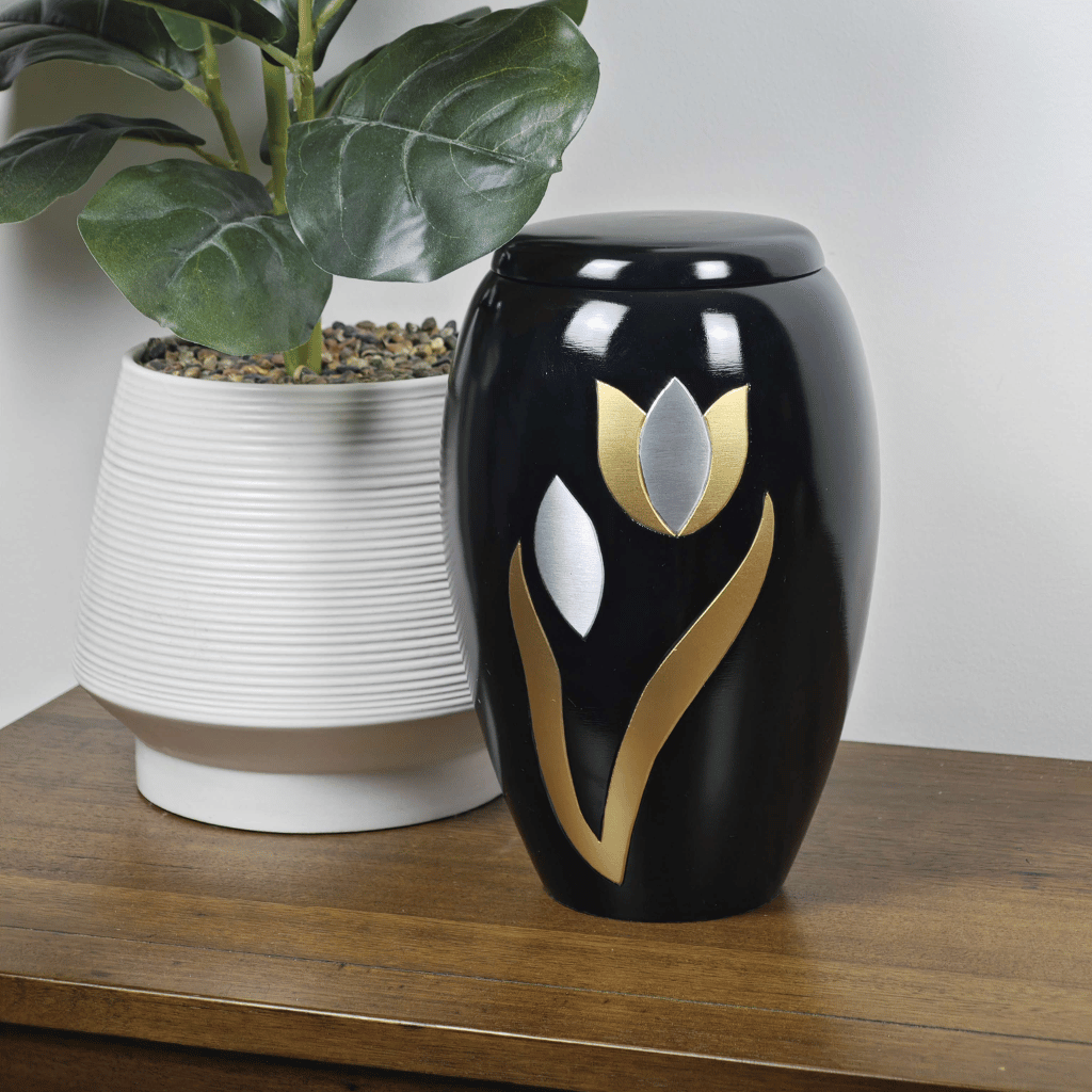 Tulip Aluminium Cremation Urn