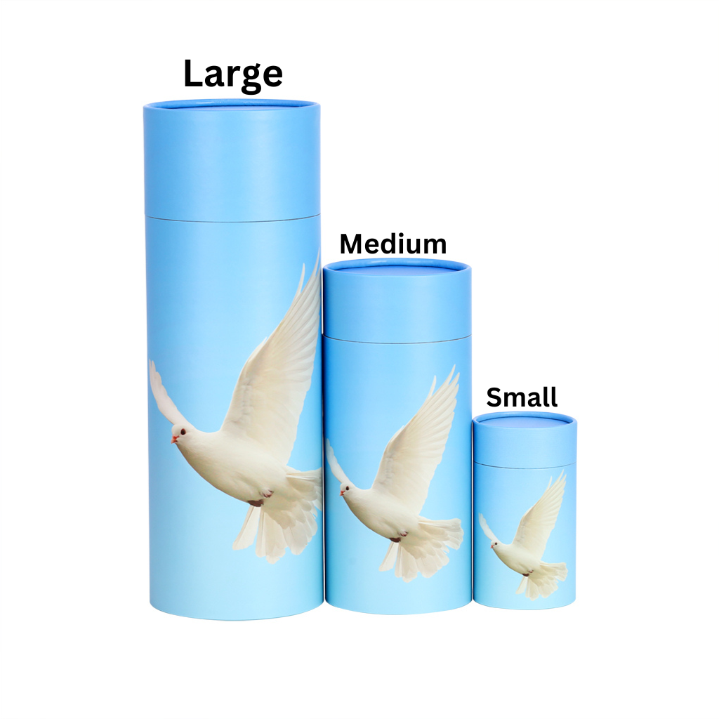 Dove Blue Paper Scattering Tube