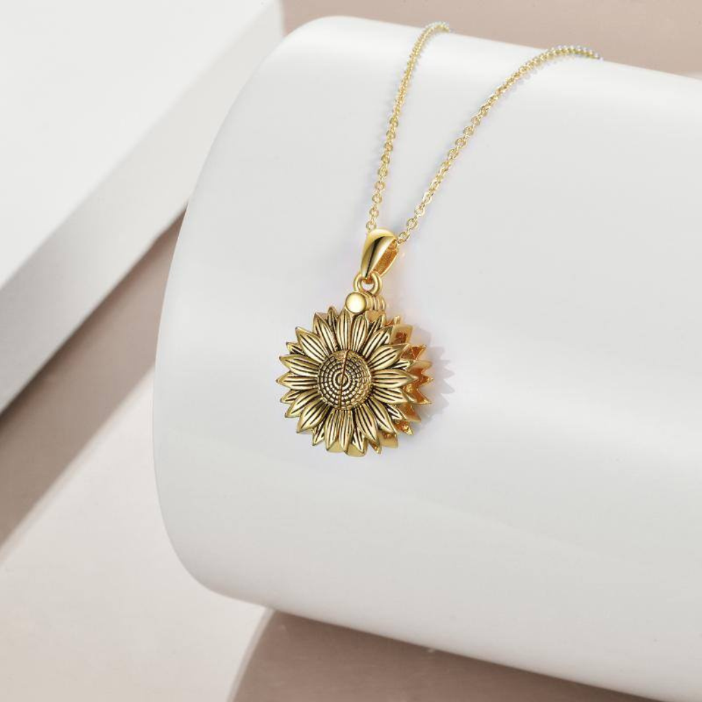 Sunshine Cremation Necklace Sterling Silver