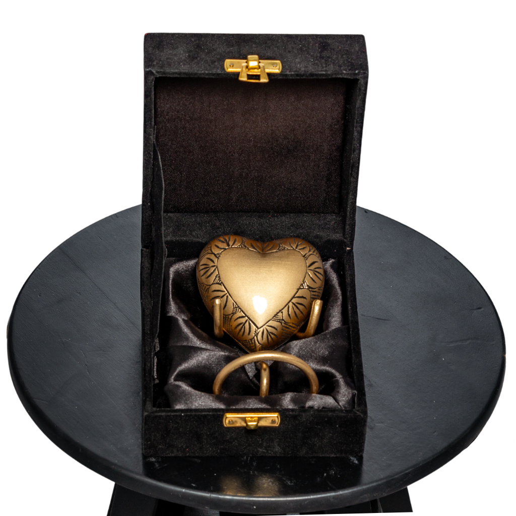 Bronze Heart Aluminium Keepsake Urn