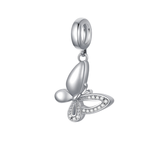 Butterfly Cremation Charm Sterling Silver