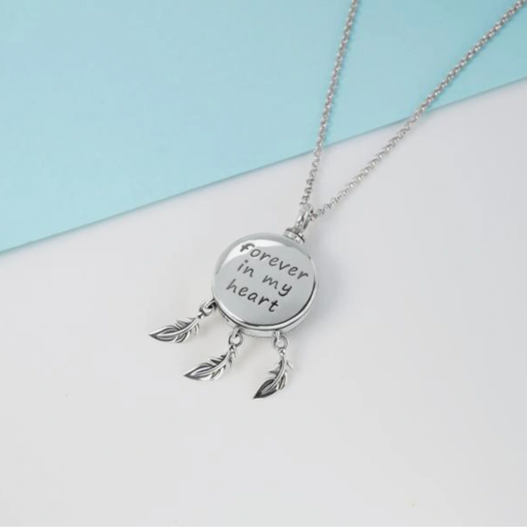 Butterfly Dreamcatcher Necklace Sterling Silver