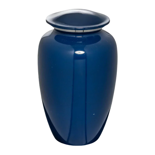 Blue Aluminium Urn