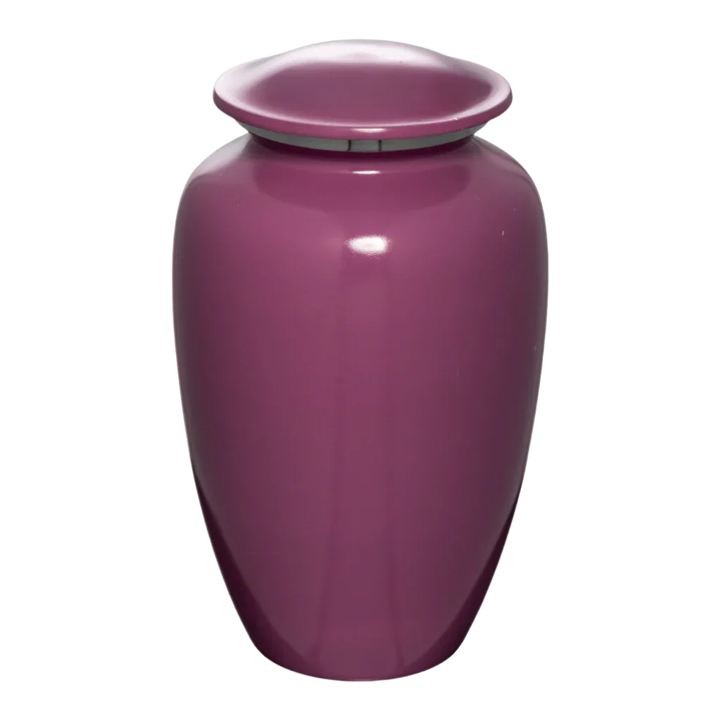 Pink Aluminium Urn