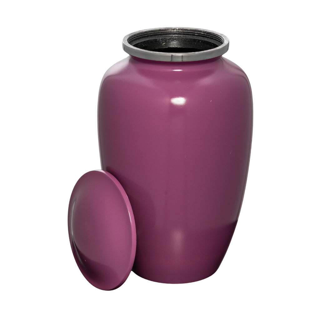 Pink Aluminium Urn