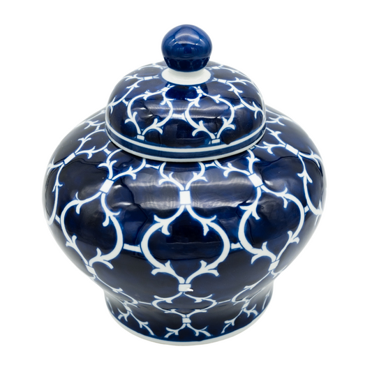 Blue Porcelain Cremation Urn