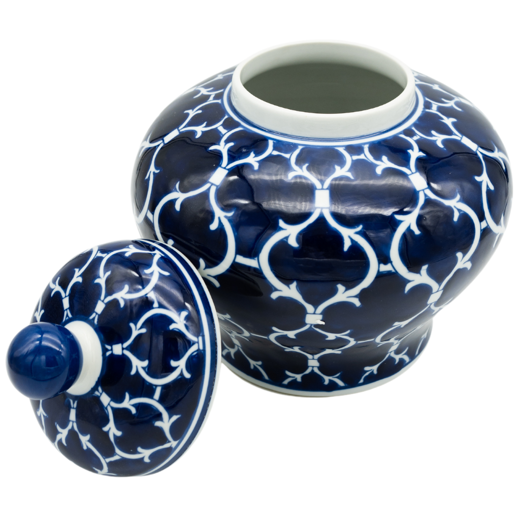 Blue Porcelain Cremation Urn