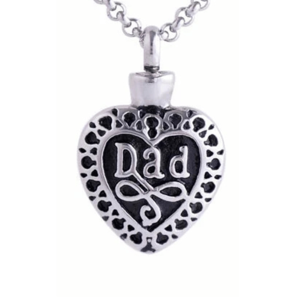 Dad Cremation Necklace Stainless Steel