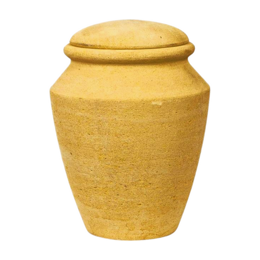 Sharp Tapered Sandstone Cremation Urn