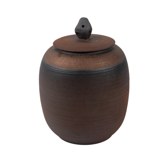 Rounded Rustic Medium Ceramic Urn