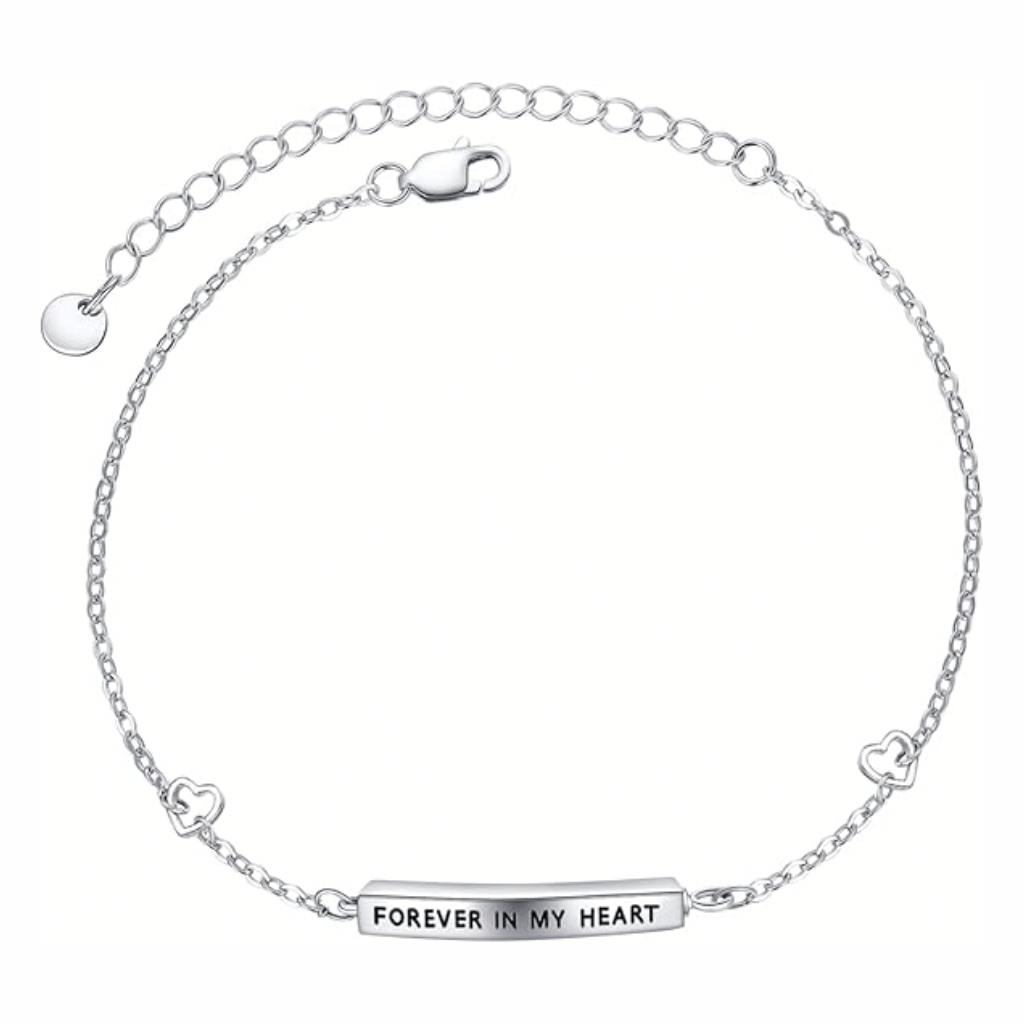 Forever In My Heart Cremation Bracelet Sterling Silver
