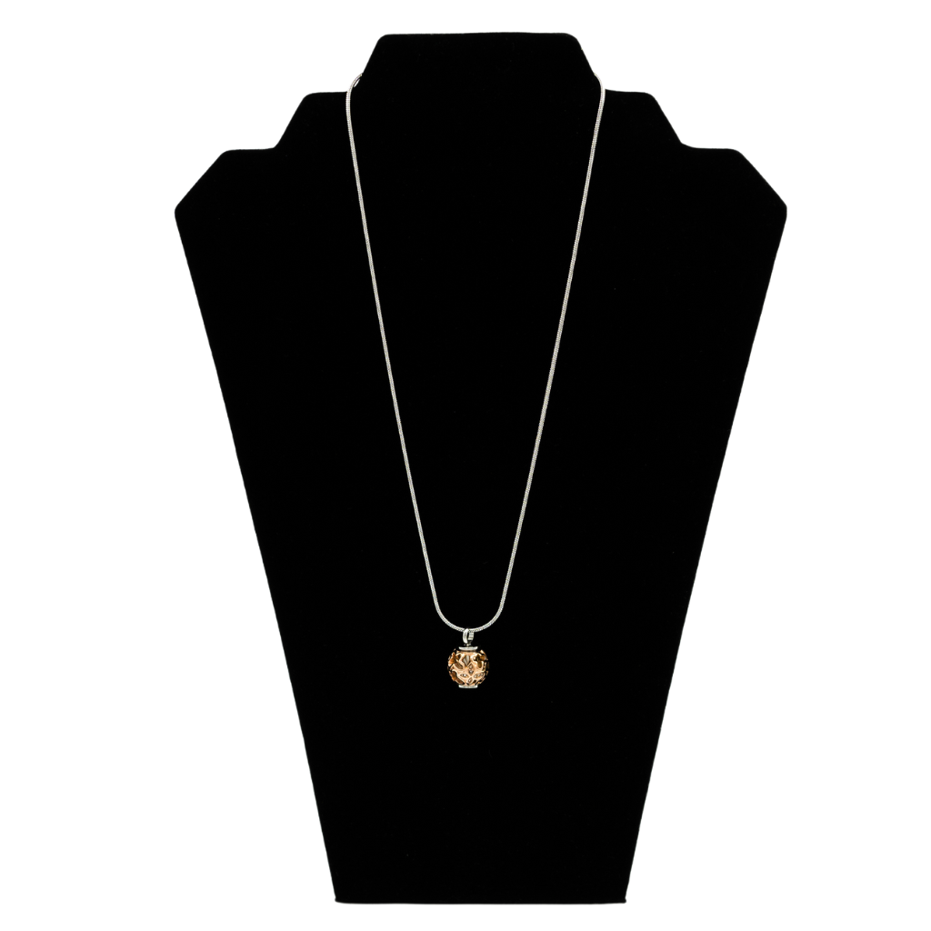 Rose Gold Bead Cremation Necklace Stainless Steel