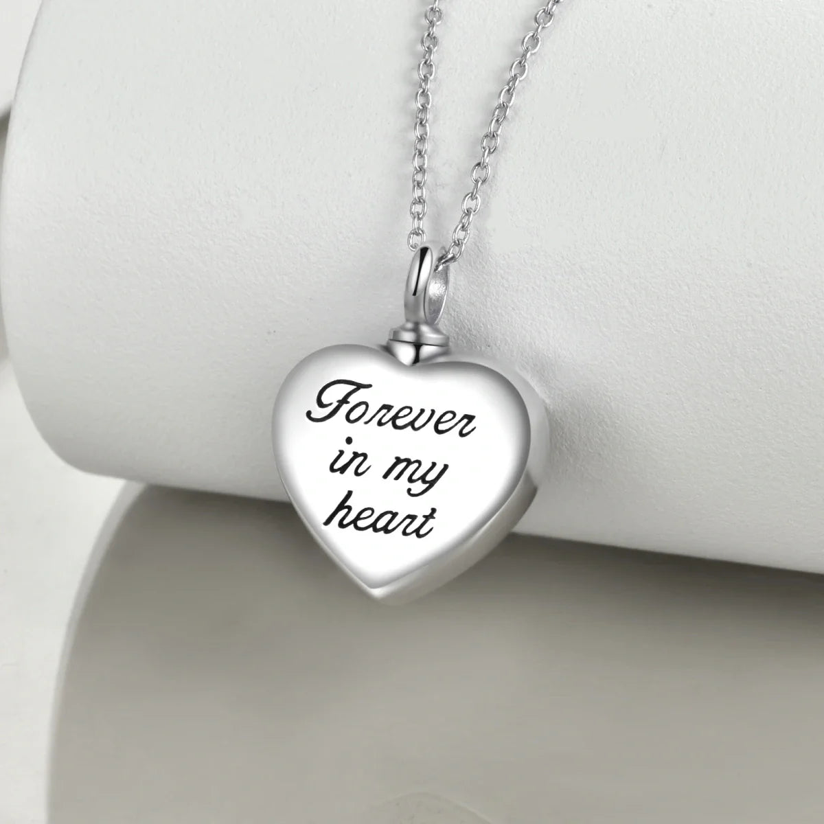 Tree Heart Cremation Locket Sterling Silver