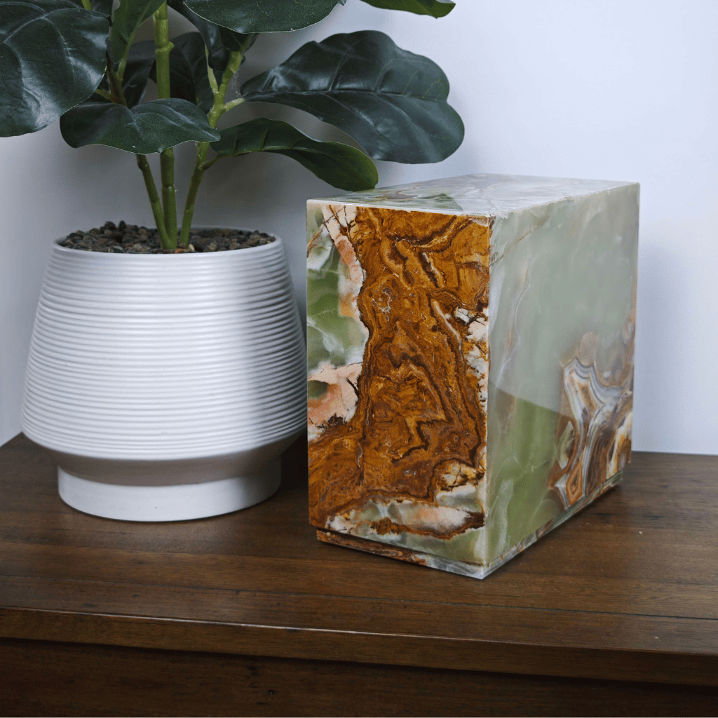 Jade Marble Cremation Urn