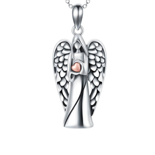 Angel Cremation Necklace Sterling Silver