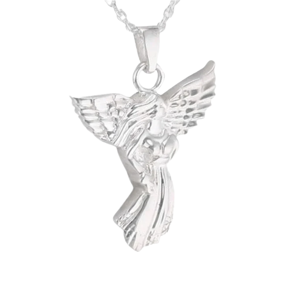 Angel Cremation Necklace Stainless Steel