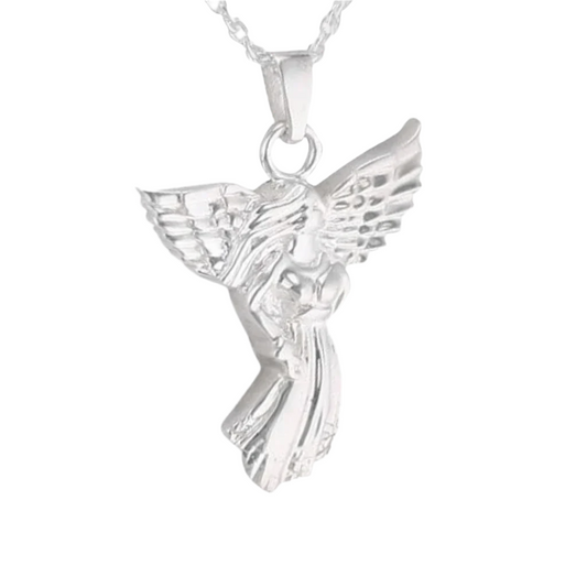 Angel Cremation Necklace Stainless Steel