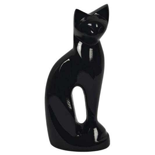 Black Cat Aluminium Keepsake Cremation Urn