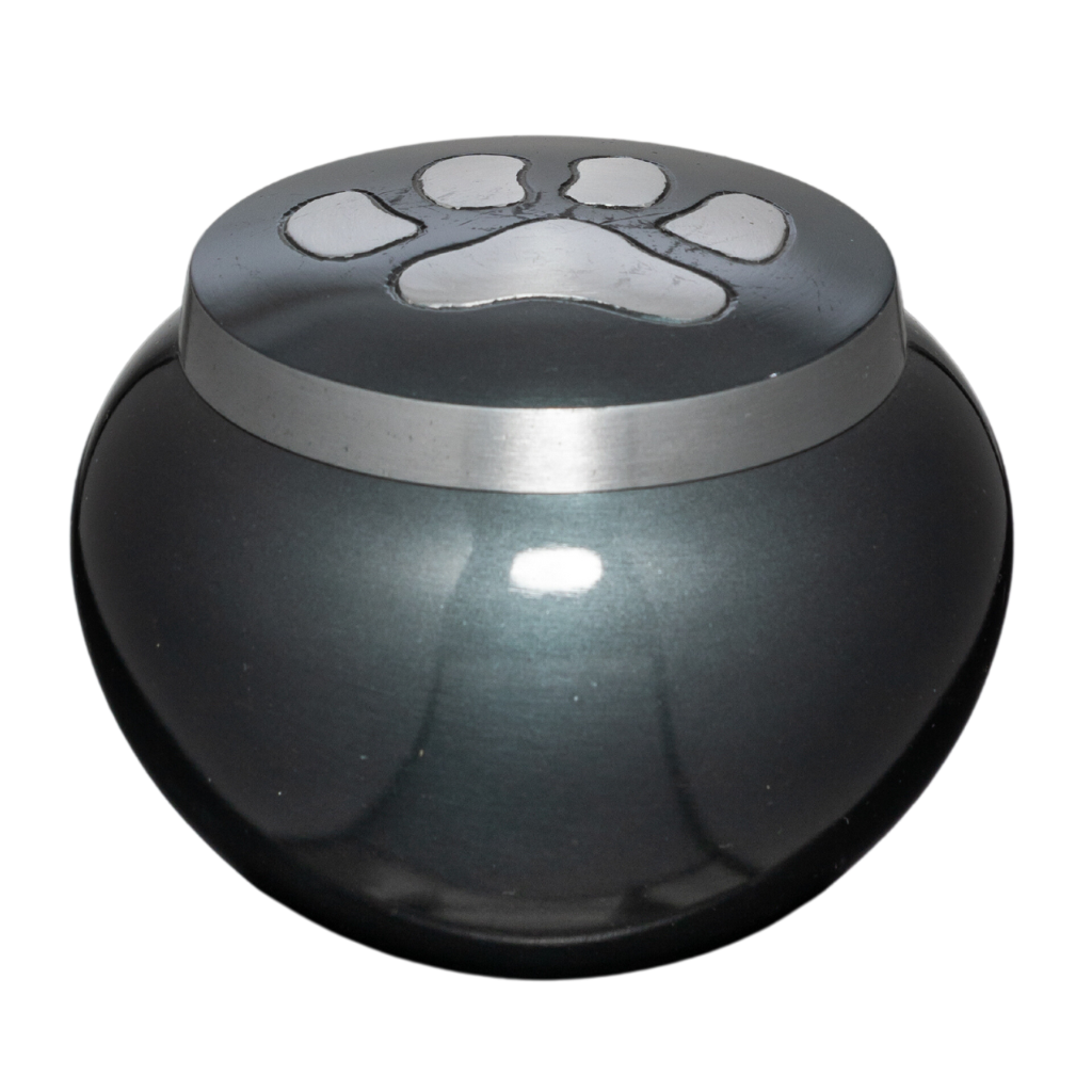 Pawprint Small Aluminium Urn