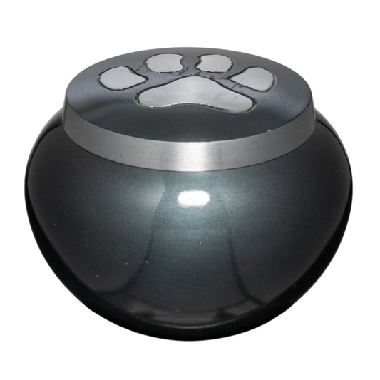 Pawprint Small Aluminium Urn