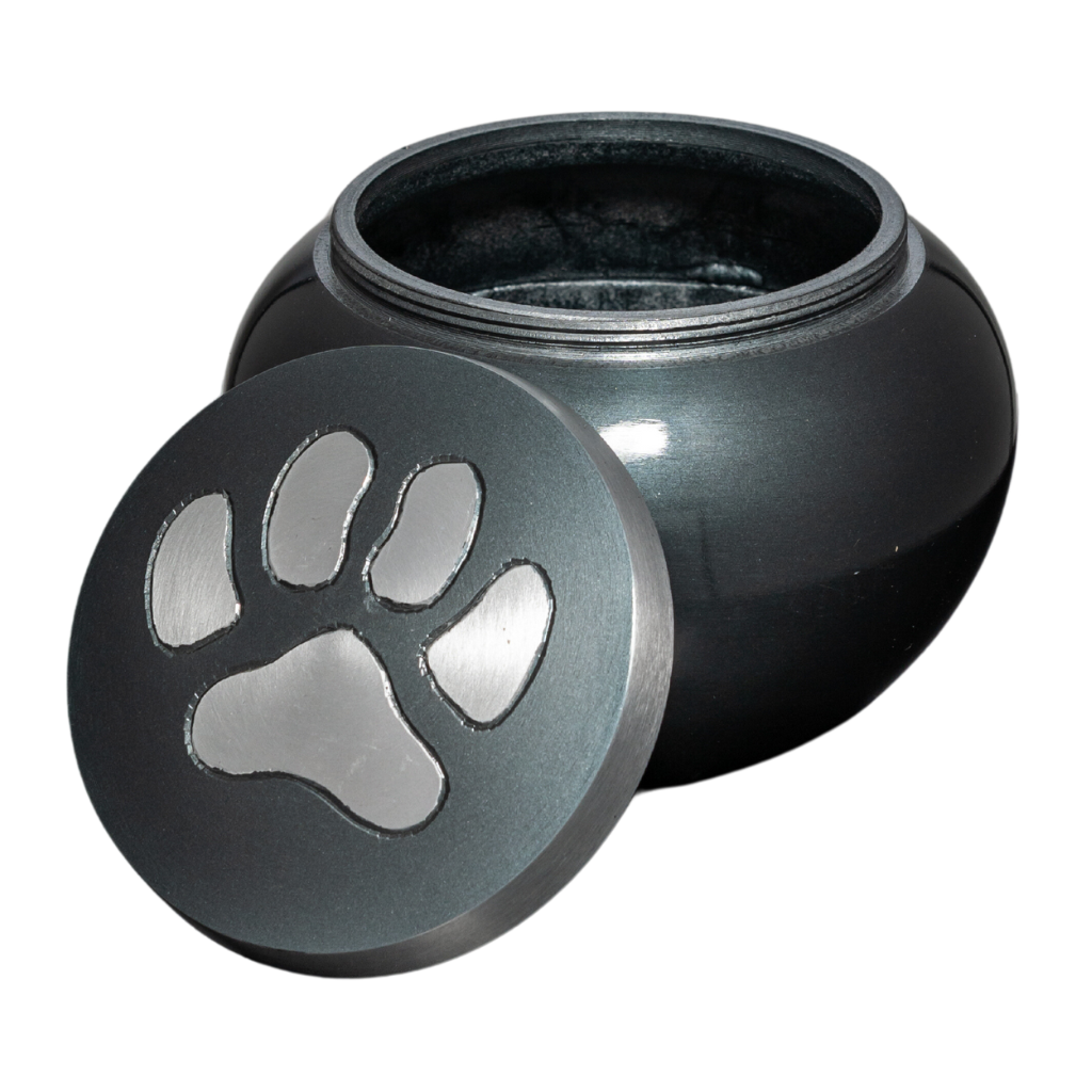 Pawprint Small Aluminium Urn