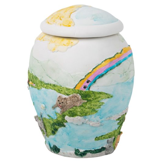 Rainbow Pets Small Ceramic Resin Urn