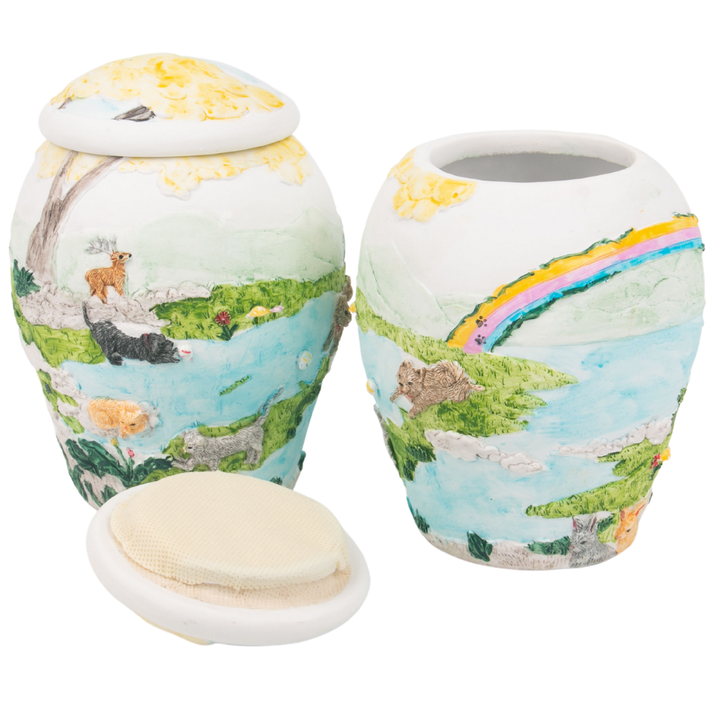 Rainbow Pets Small Ceramic Resin Urn