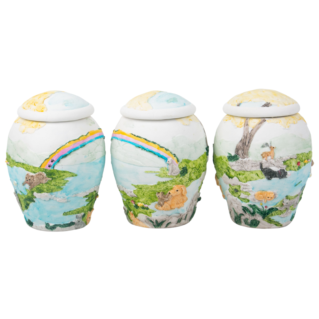Rainbow Pets Small Ceramic Resin Urn