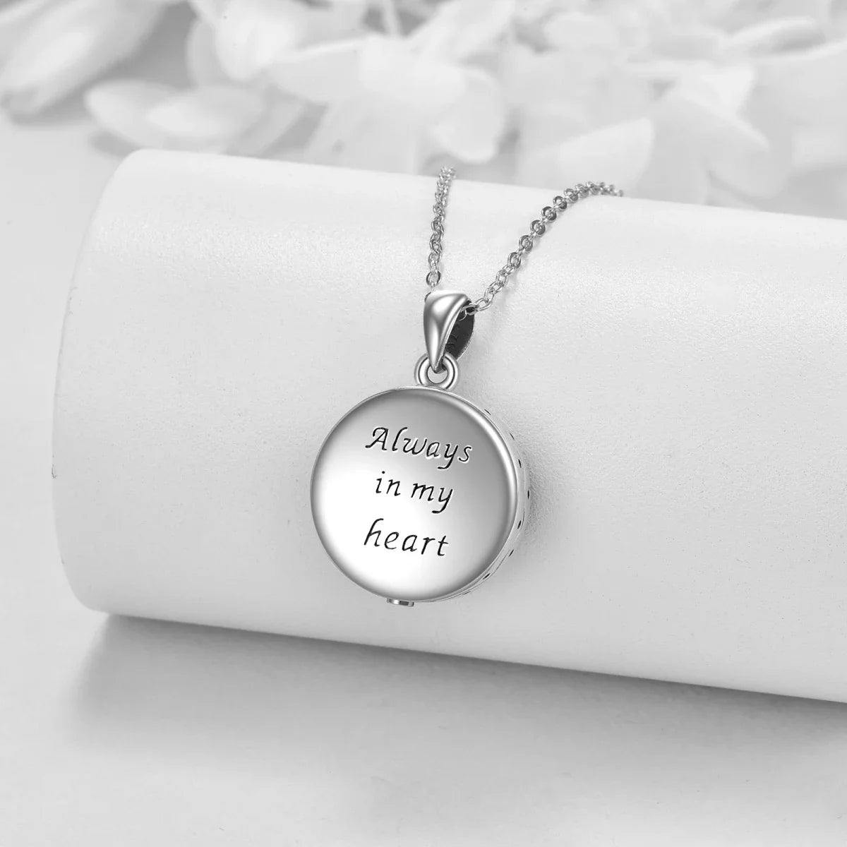 Abalone Mountains Cremation Necklace Sterling Silver