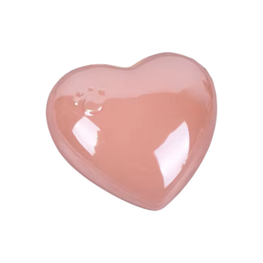Pink Heart Ceramic Keepsake Urn