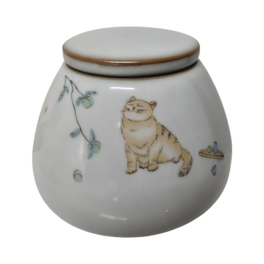 Cat Ceramic Keepsake Urn D4