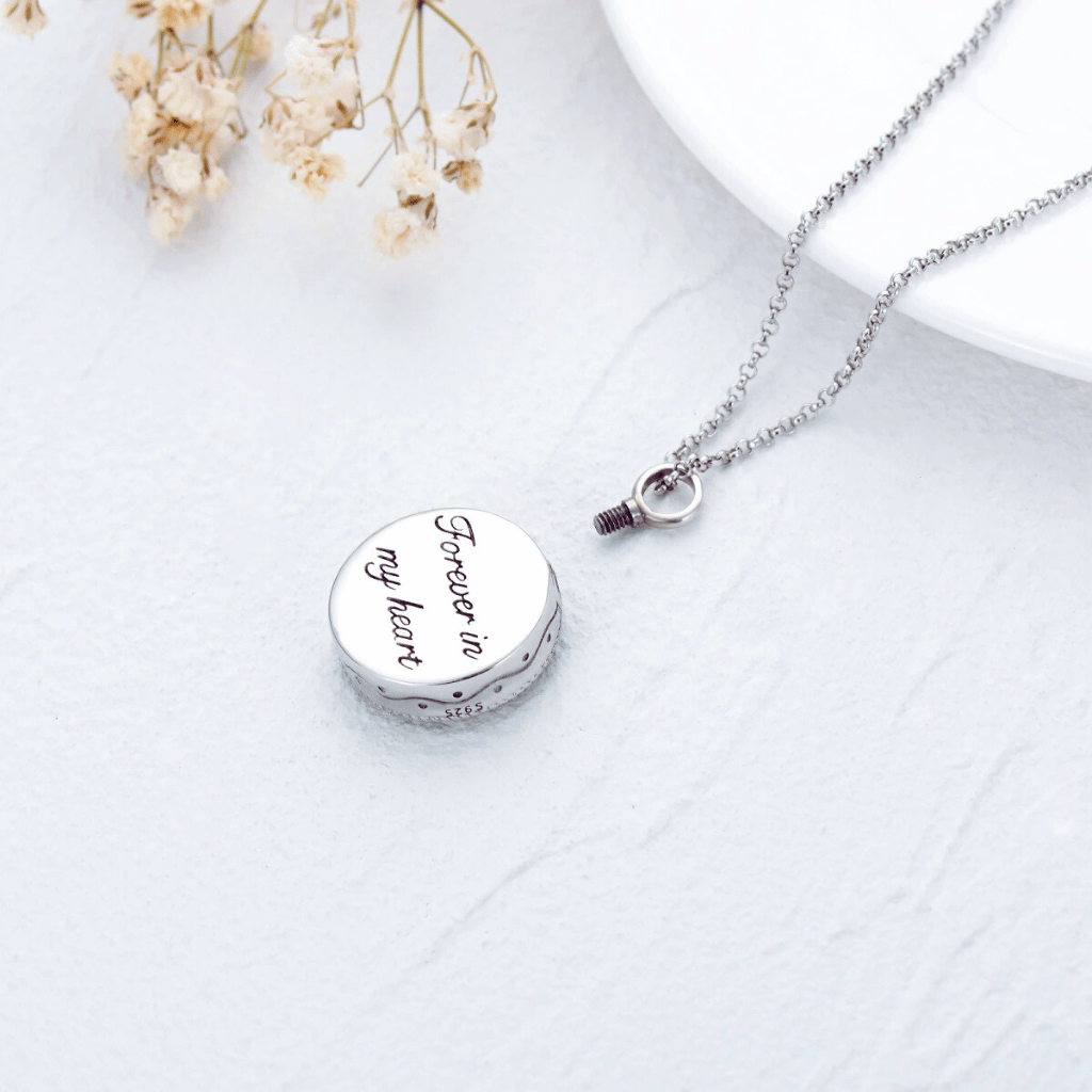 Fox Cremation Necklace Sterling Silver