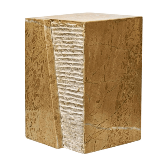 Layered Stone Marble Cremation Urn