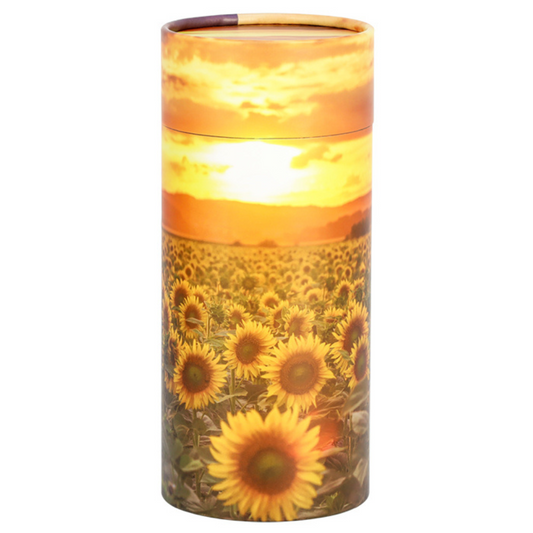 Sunflower Field Paper Scattering Tube