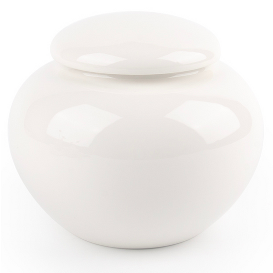 White Medium Ceramic Urn