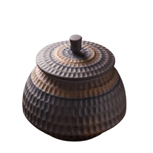 Rustic Small Ceramic Urn