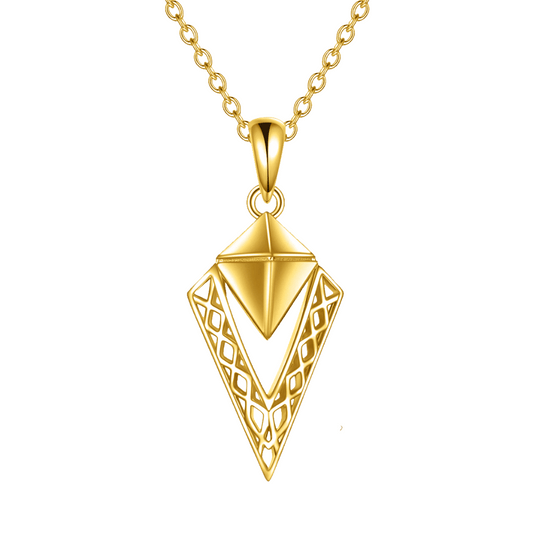 Diamond Cremation Necklace Gold Vermeil